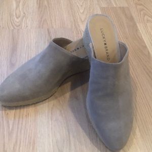 Lucky Brand Tan suede slip on